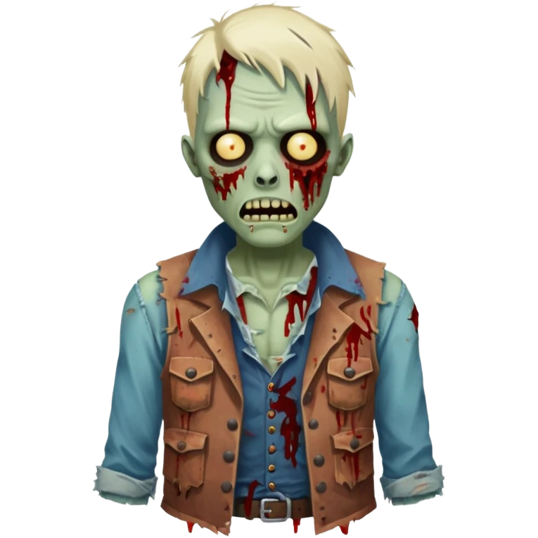 zombie in vest emoji