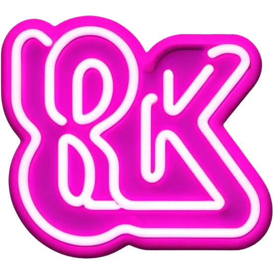 Pink neon sign with the word Kvitka emoji