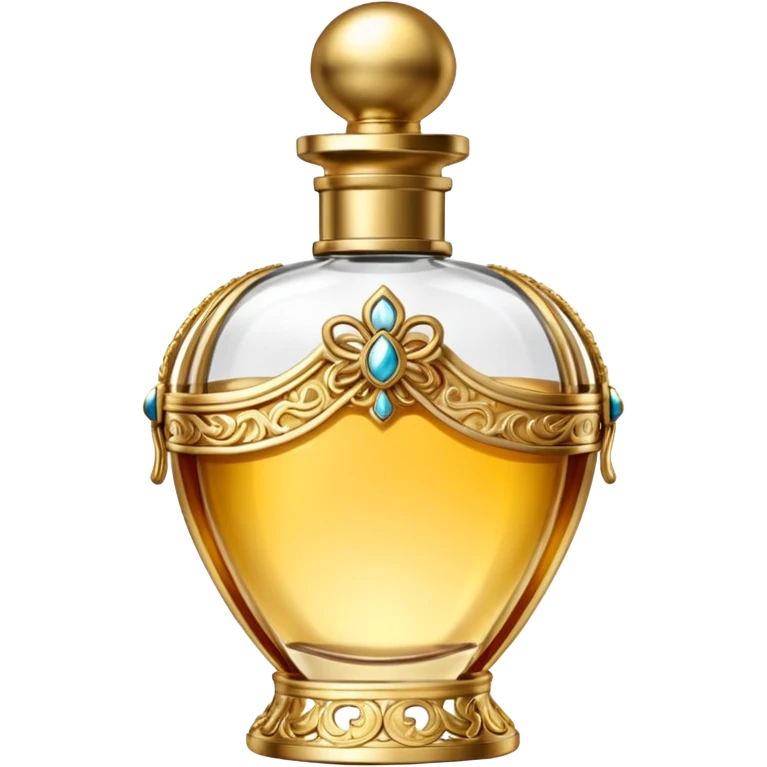 bottle of perfume gold exquisite large takes all the space

 emoji