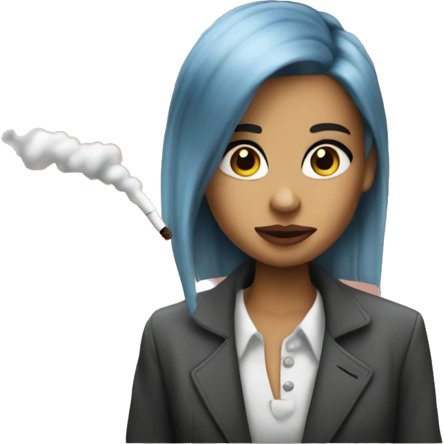 bebe con smoking y una idea emoji
