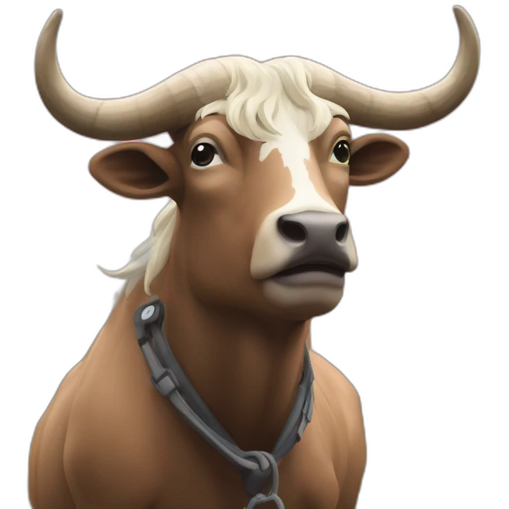 Taureau sur un sur-ron emoji