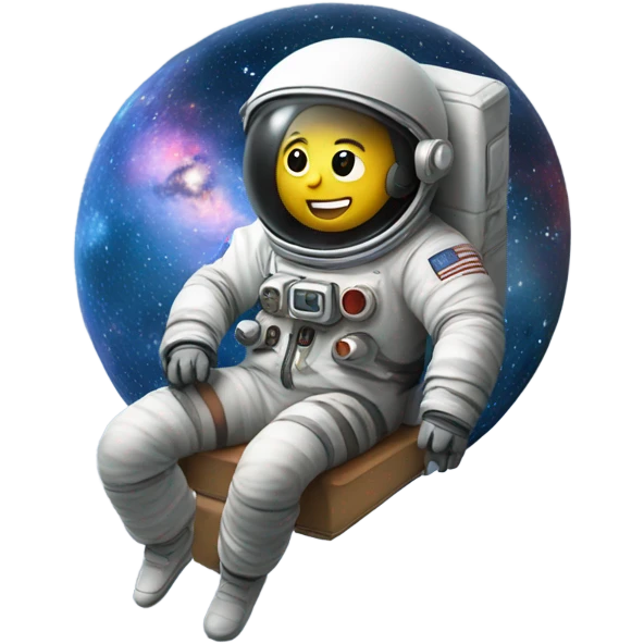 space-student-floating-in-space-with-galaxy emoji