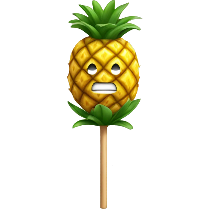 big pineapple on a stick emoji