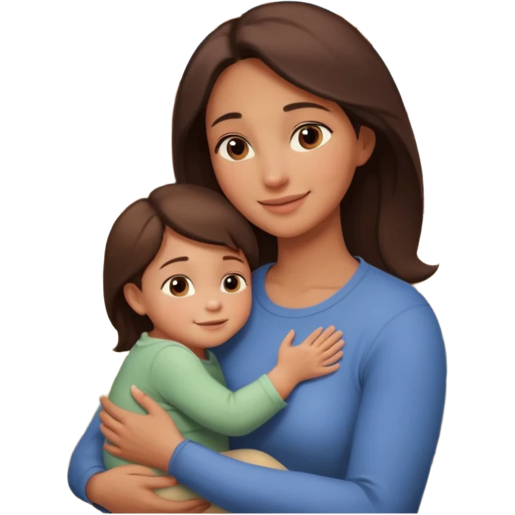 A loving mother holding her young child in her arms, warm natural light coming through a window, soft smile, emotional connection, candid moment, realistic photography, shallow depth of field, high resolution, warm tones
 emoji