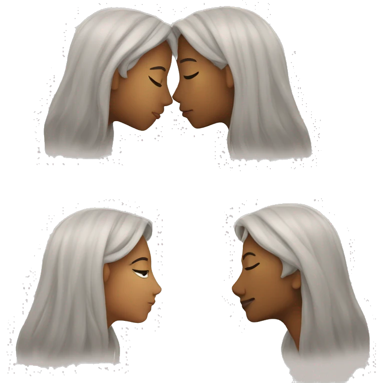 Two people kiss emoji