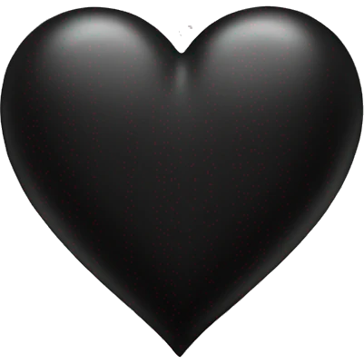 Black heart emoji