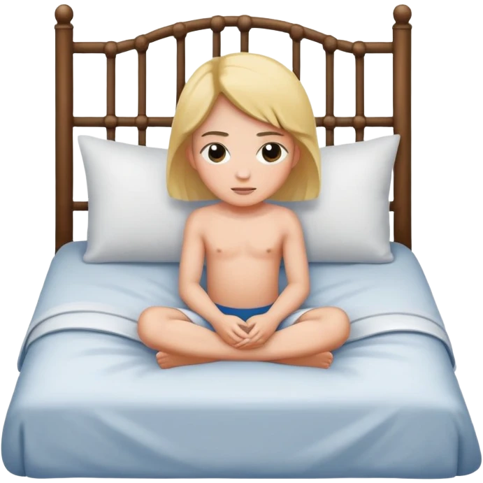 sitting up in bed criss-cros emoji