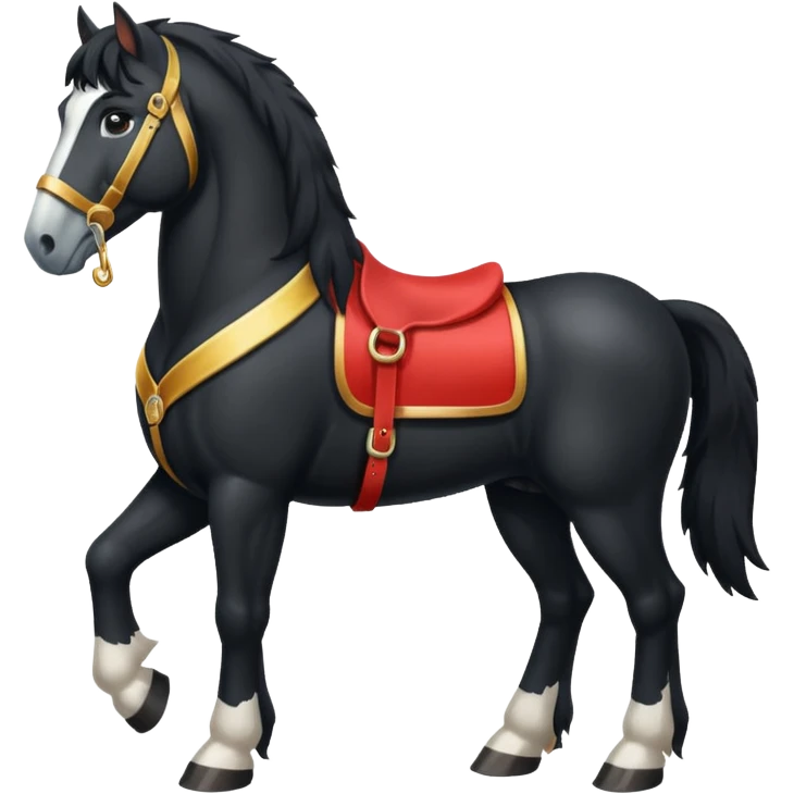 Black Clydesdale  emoji