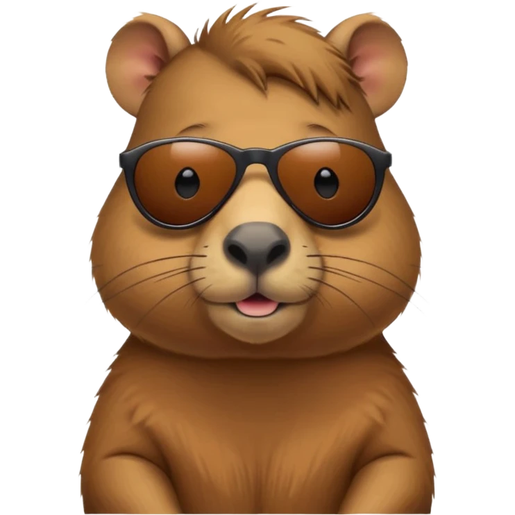 capybara with sunglasses  emoji
