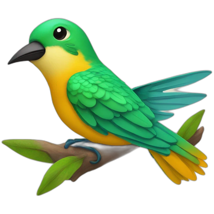 Quiero un emoji de colibrí durmiendo  emoji