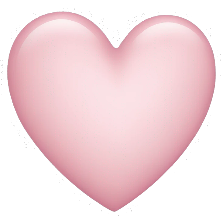 light pink heart emoji