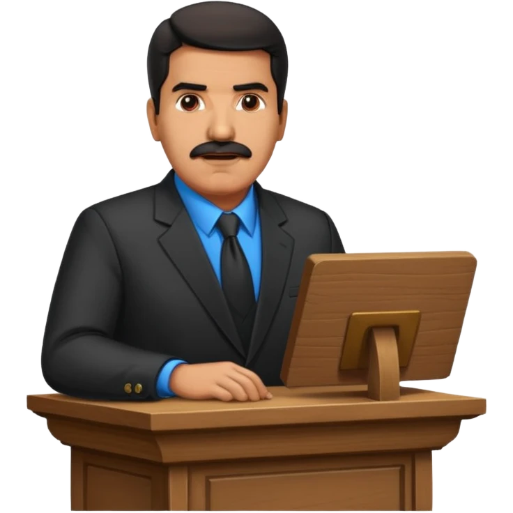 Nicolás maduro en el púlpito  emoji