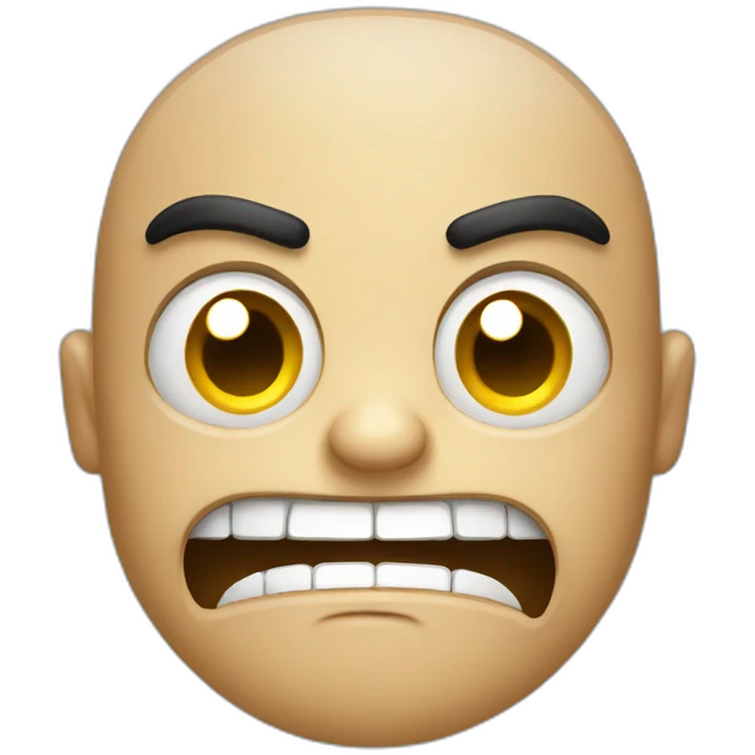 Angry with smile emoji