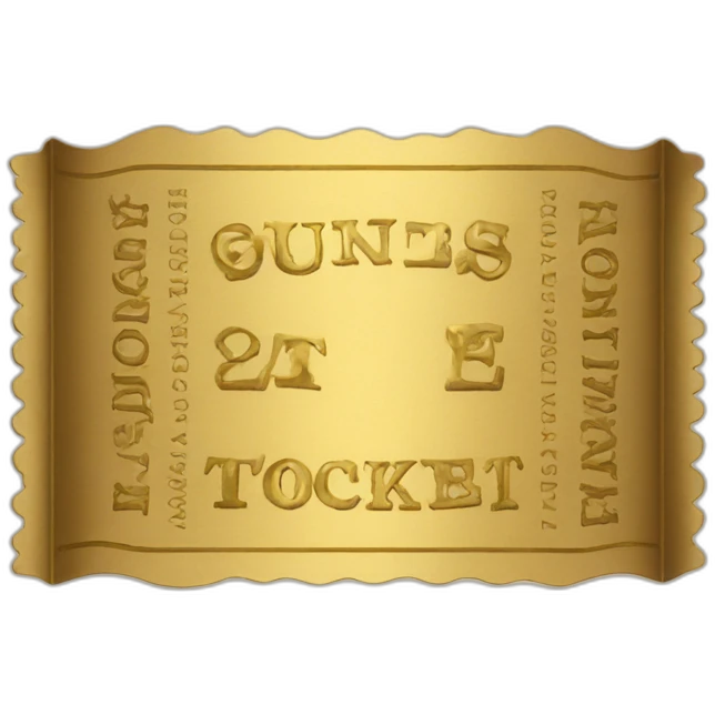 golden ticket emoji