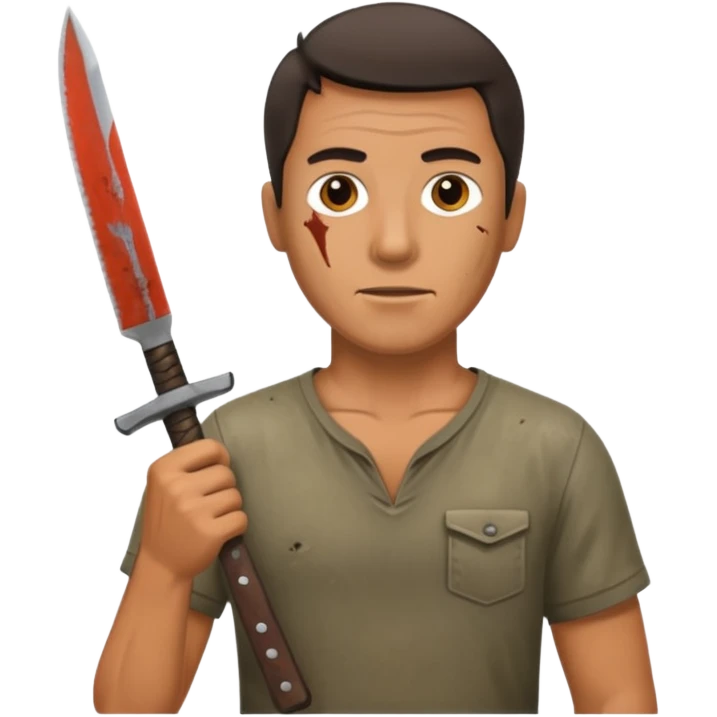 Man with a mashet emoji