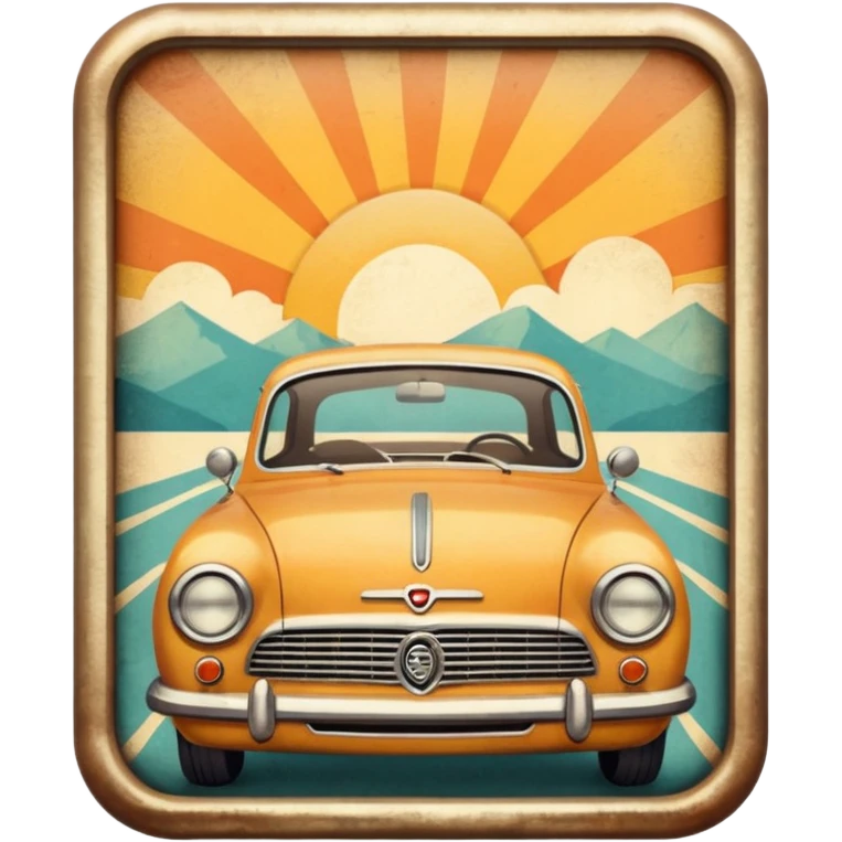 Retro old style emoji