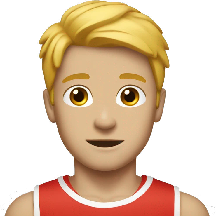 Boy gym red emoji