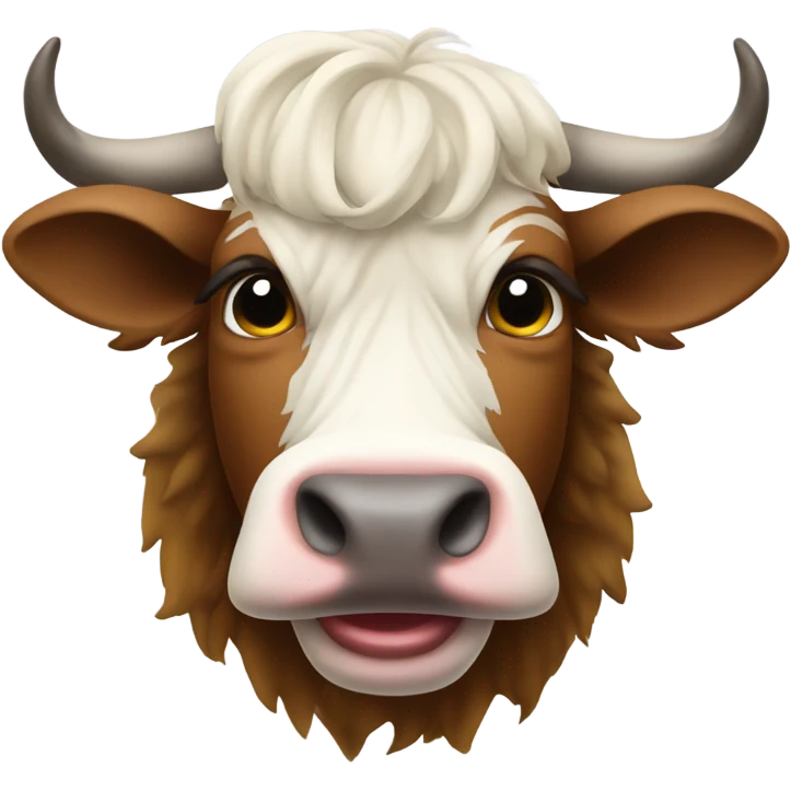 Christmas Highlander cow emoji