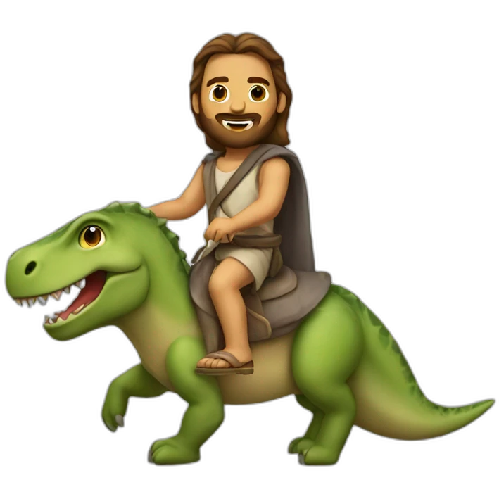 jesus-riding-dino emoji