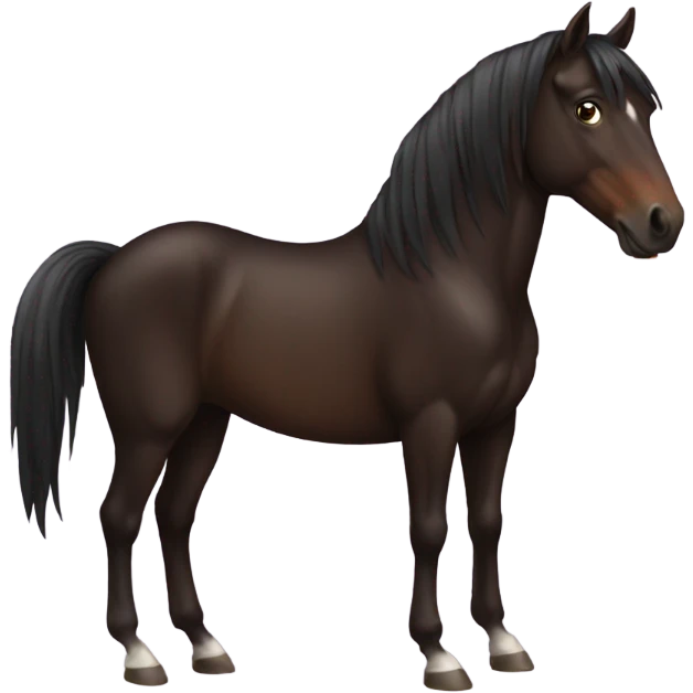 Dark brown horse emoji