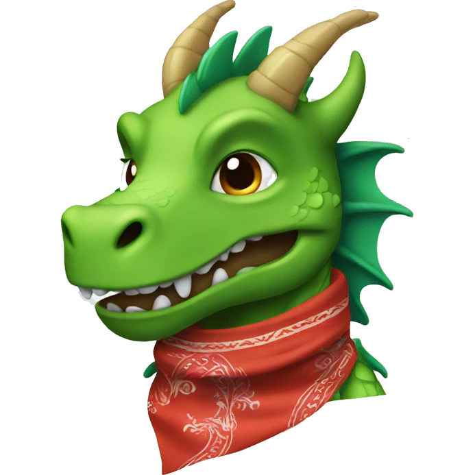 DRAGON WITH BANDANA emoji