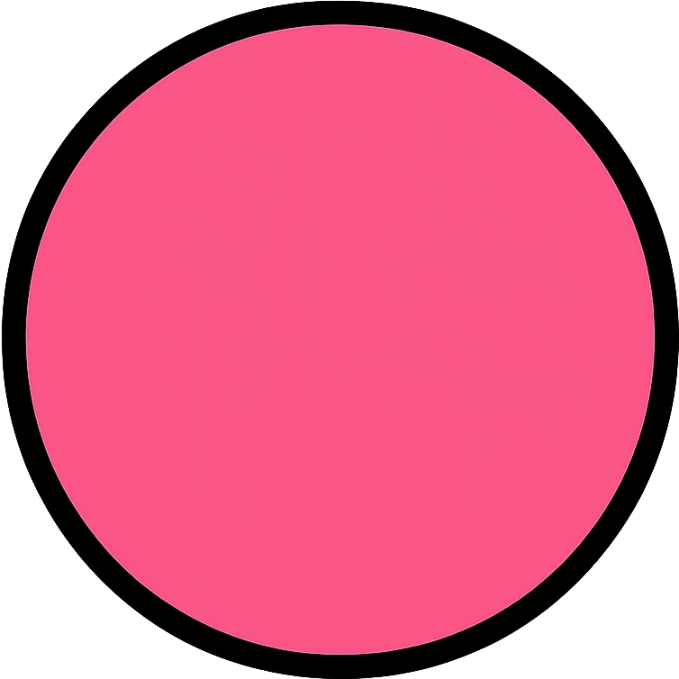 simple pink circle icon emoji