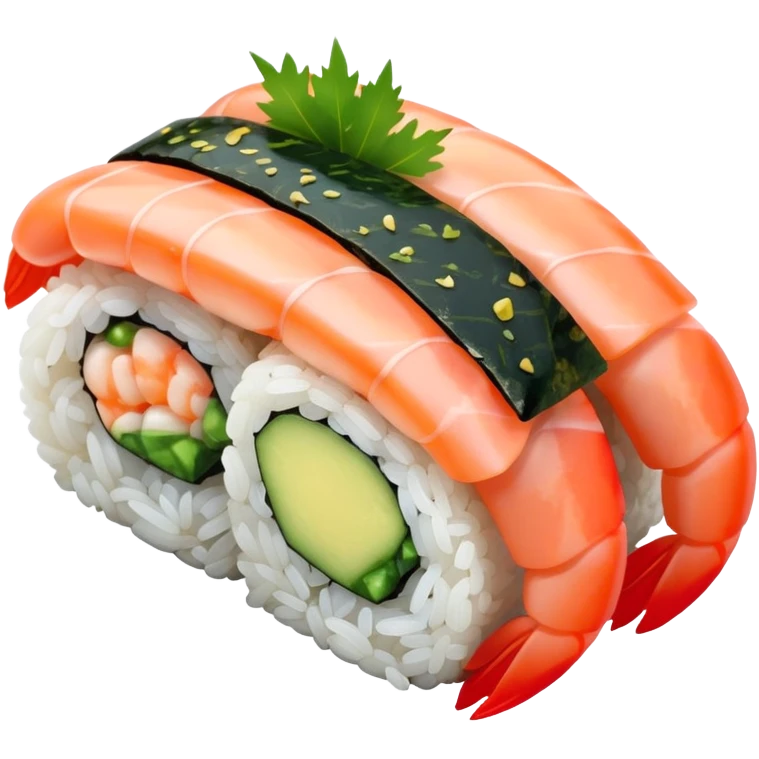 Shrimp sushi emoji