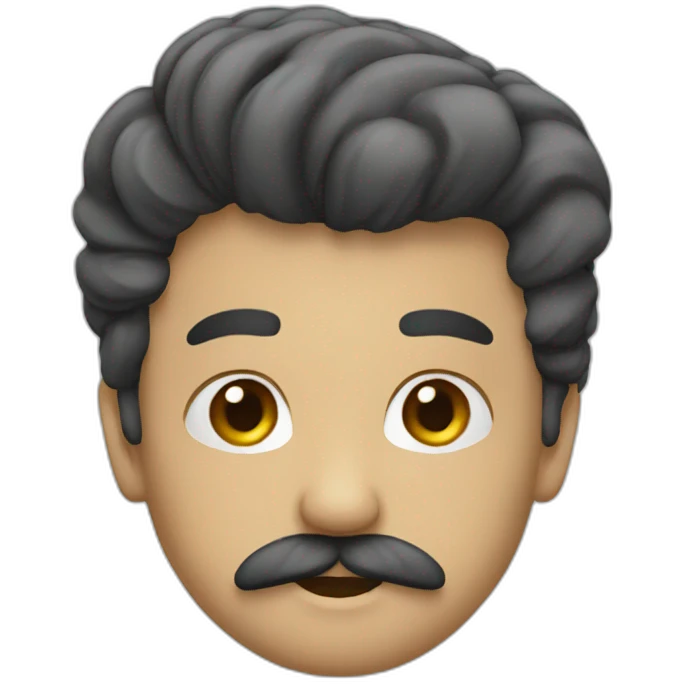 Mustache long emoji