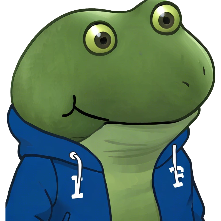 wearing a blue varsity jacket emoji