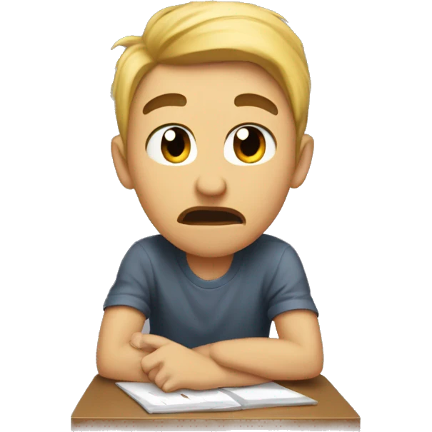 Your getting beat up by homework emoji