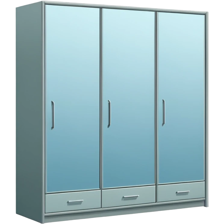 wardrobe modern closed mirror door emoji