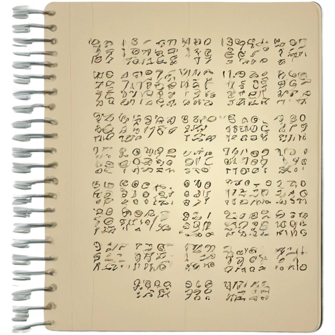 an notebook with 13 digits of pi emoji