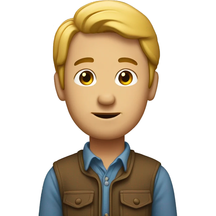 Un homme debout avec un très gros ventre  emoji