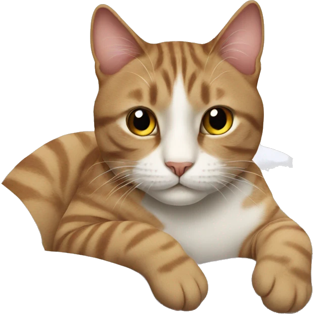 Cat in bed emoji