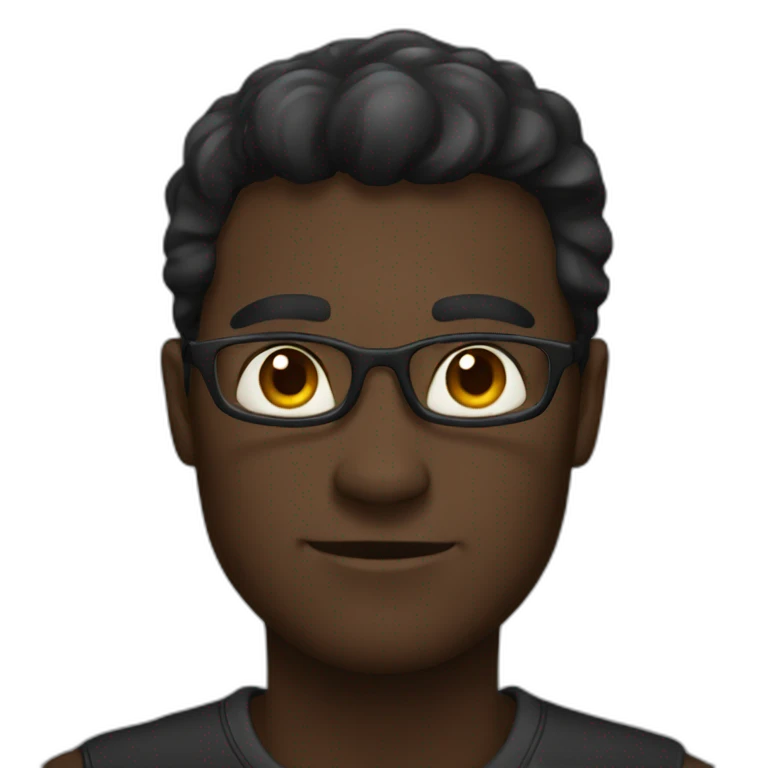 Un homme noir emoji