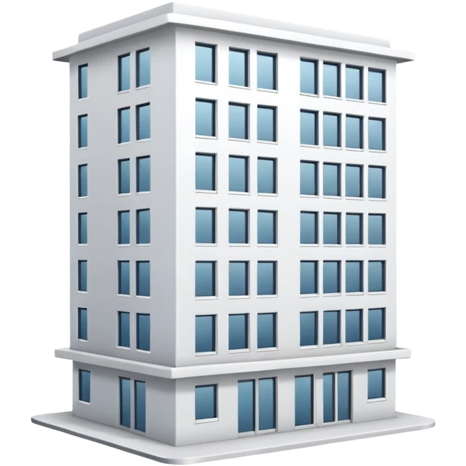 apartment building white emoji