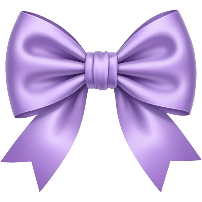Light purple bow emoji