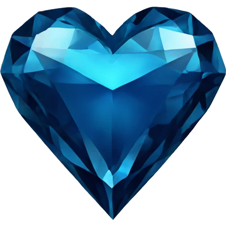 dark blue diamond heart emoji