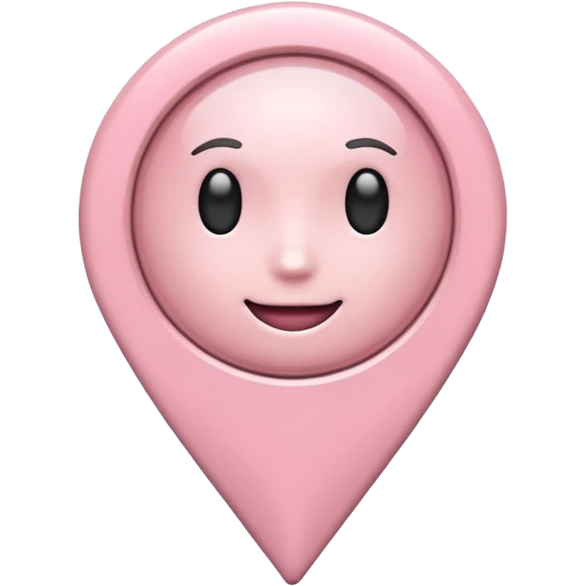 pale pink location pin emoji