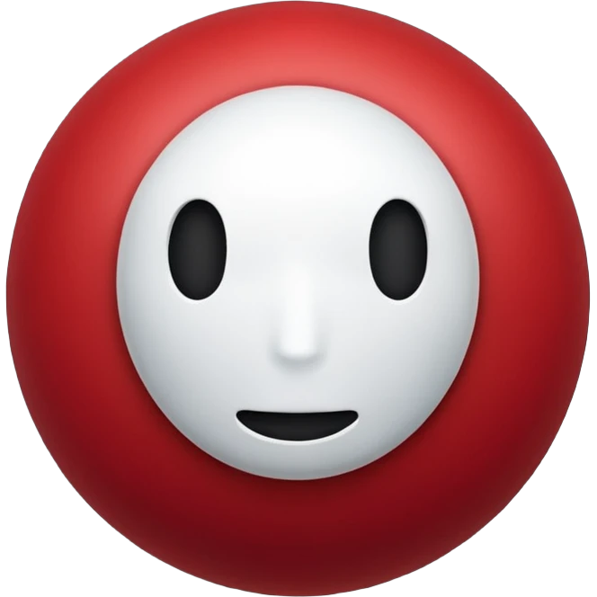 Cery dark Red point without face emoji