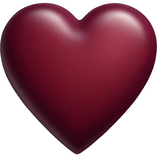 Bordeaux heart emoji