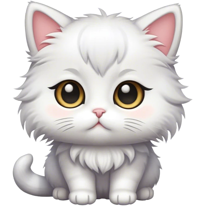 super cute chibi cat emoji