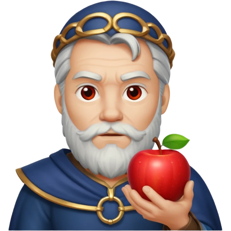 odin god with an apple emoji