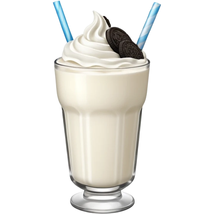 Oreo white Smoothie emoji