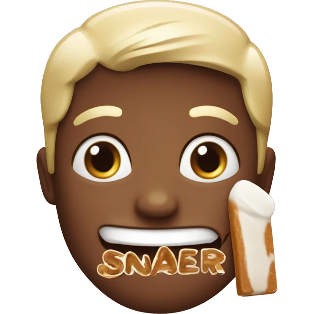 Sugar-free bar with the inscription snaqer emoji