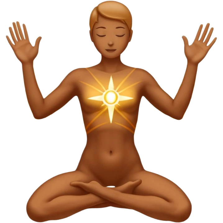  A minimal emoji-style illustration representing "KAR" (action and process).
A glowing human silhouette in motion, hands shaping energy,
symbolizing effort, discipline, and creation in progress.
No face details, no realism.
Sacred energy lines flowing through the body,



 emoji