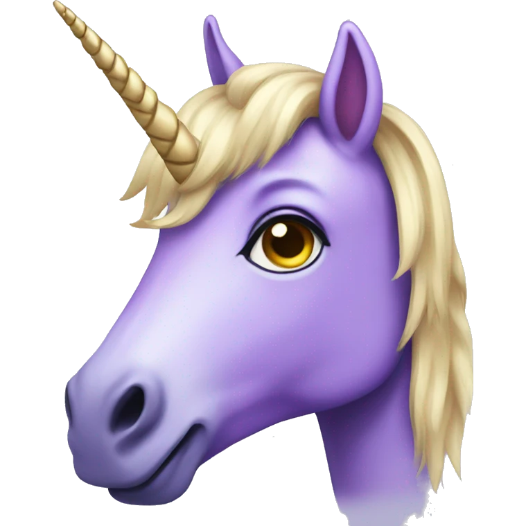 violet unicorn  emoji