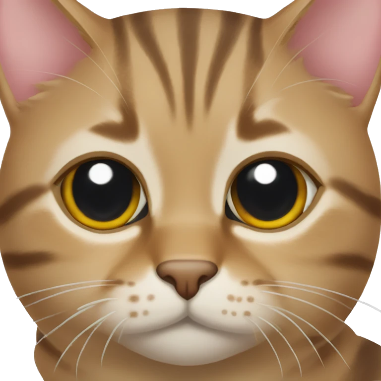 Tabby cat heart eyes emoji