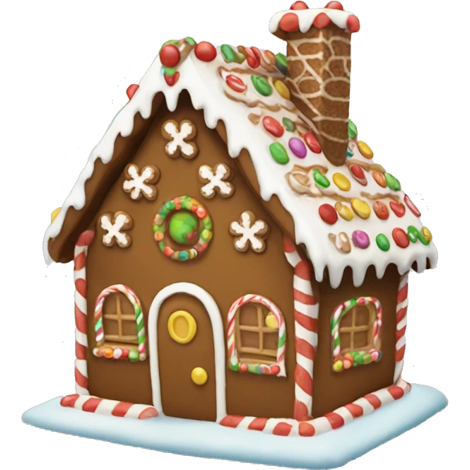 gingerbread house emoji