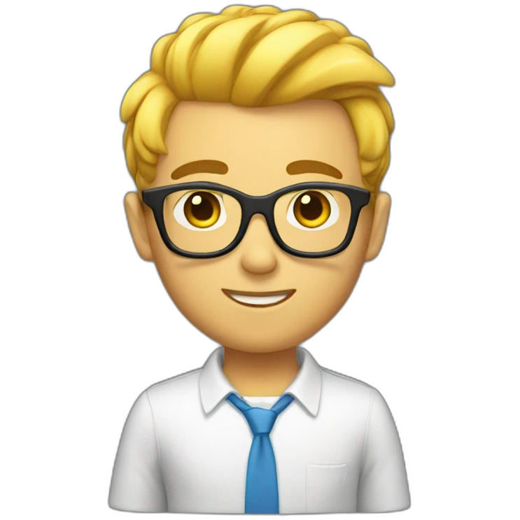 Gay nerd emoji